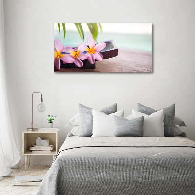 Glazen schilderij Plumeria