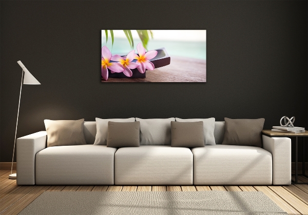 Glazen schilderij Plumeria