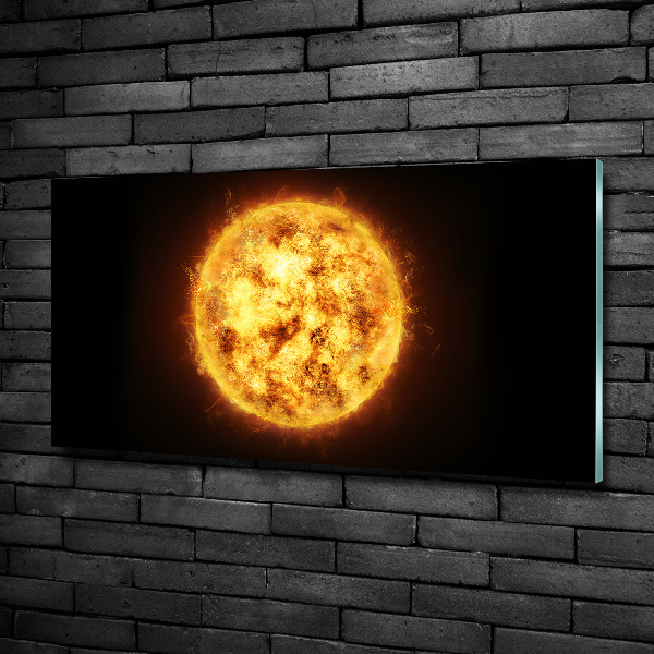 Schilderij op glas Zon