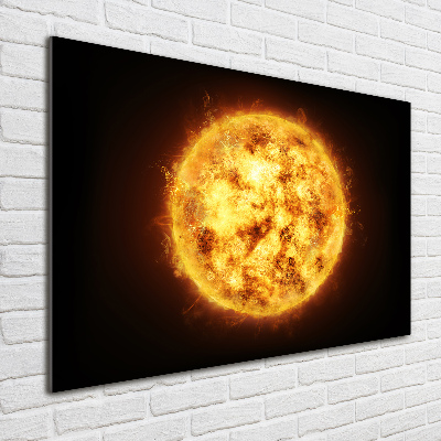 Schilderij op glas Zon