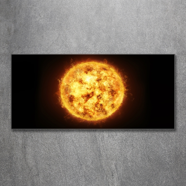 Schilderij op glas Zon