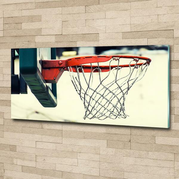 Schilderij glas Basketbal