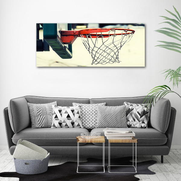 Schilderij glas Basketbal