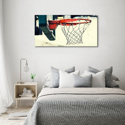 Schilderij glas Basketbal