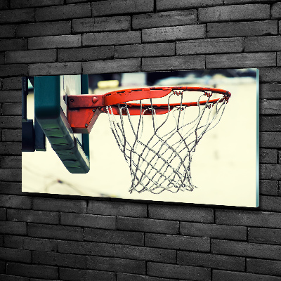 Schilderij glas Basketbal