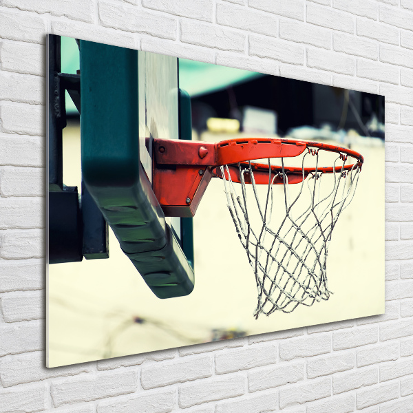 Schilderij glas Basketbal