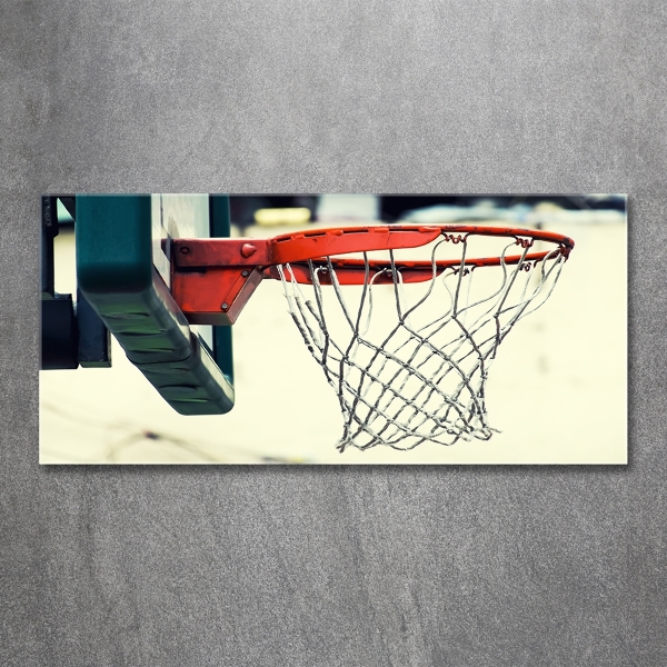 Schilderij glas Basketbal