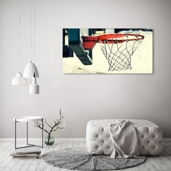 Schilderij glas Basketbal