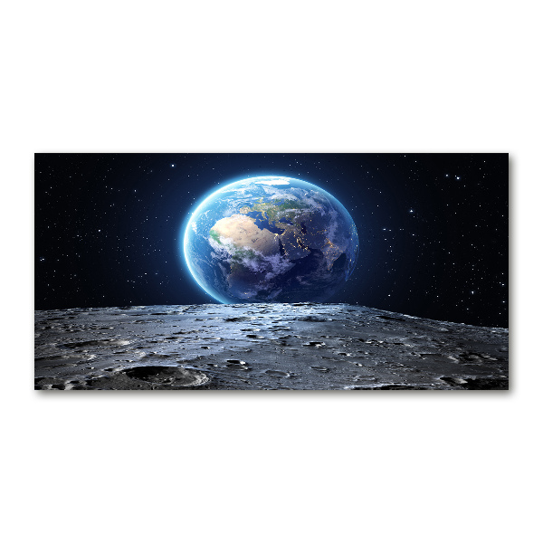 Schilderij glas Planeet Aarde
