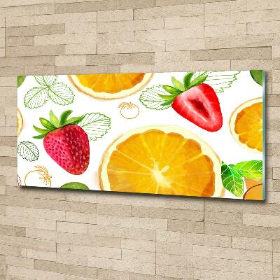 Schilderij glas Fruit