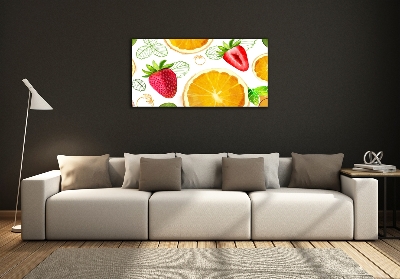Schilderij glas Fruit