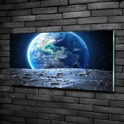 Glazen schilderij Planeet Aarde