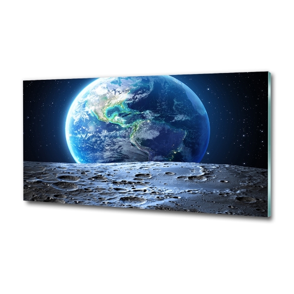 Glazen schilderij Planeet Aarde