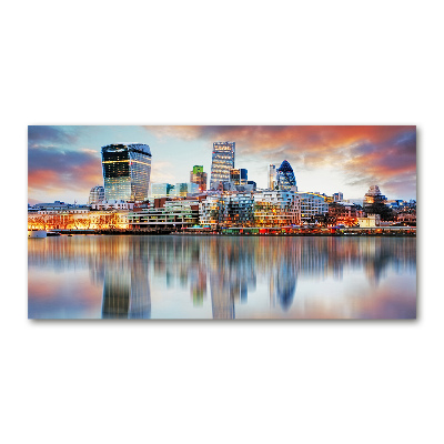 Schilderij glas Londen panorama