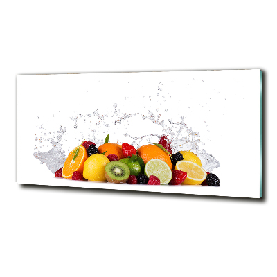 Schilderij op glas Fruit en water