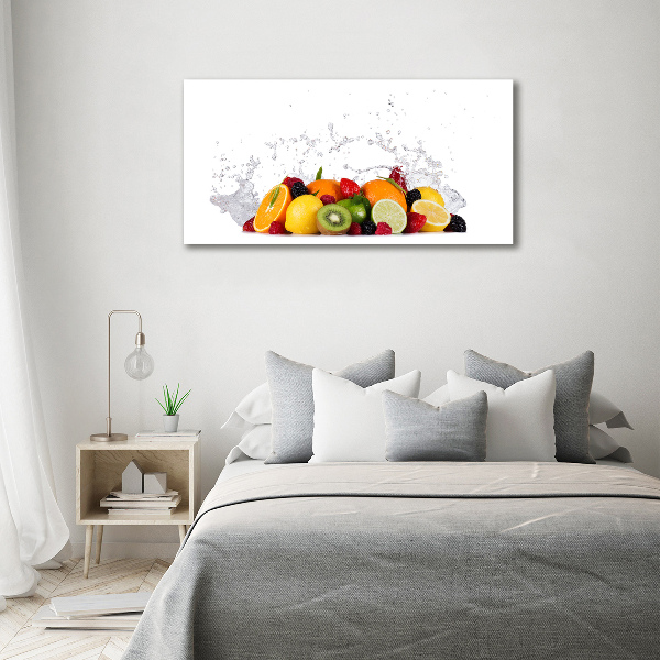 Schilderij op glas Fruit en water