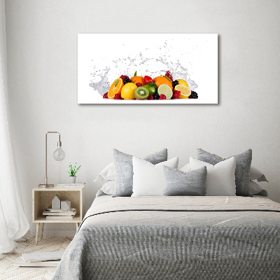 Schilderij op glas Fruit en water