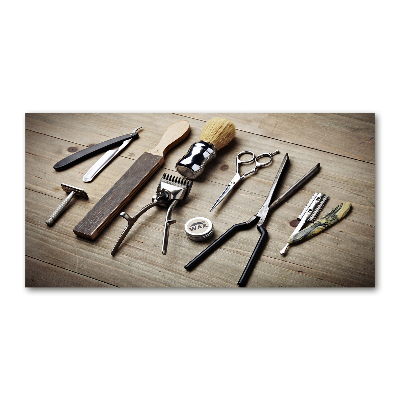 Schilderij glas Herenkapper