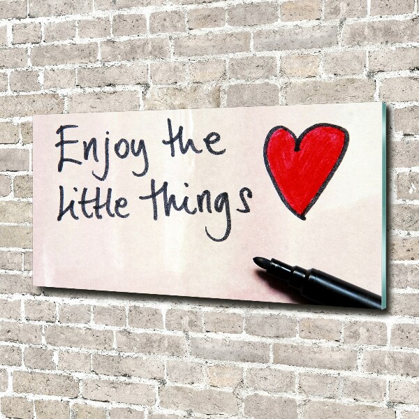 Glazen schilderij Kleine dingen