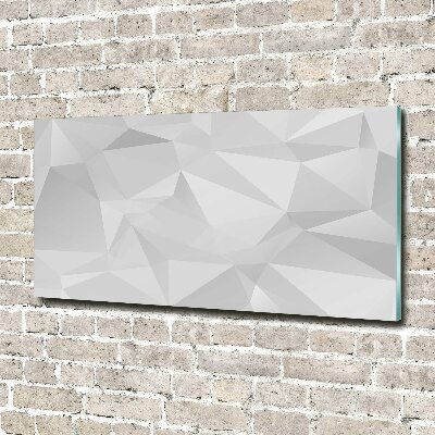 Schilderij glas Abstracte driehoeken