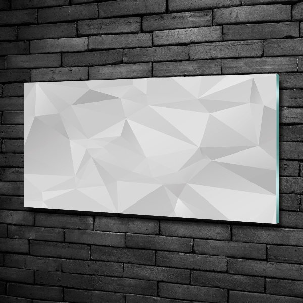 Schilderij glas Abstracte driehoeken