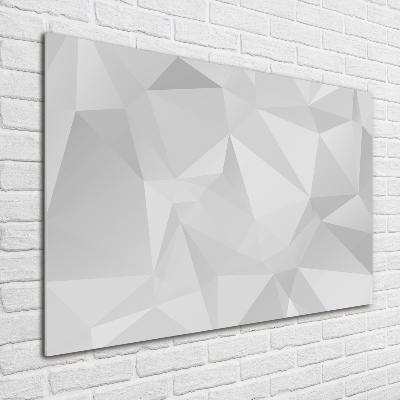 Schilderij glas Abstracte driehoeken