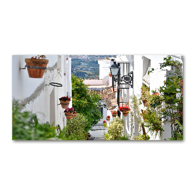 Foto schilderij op glas Een charmante straat