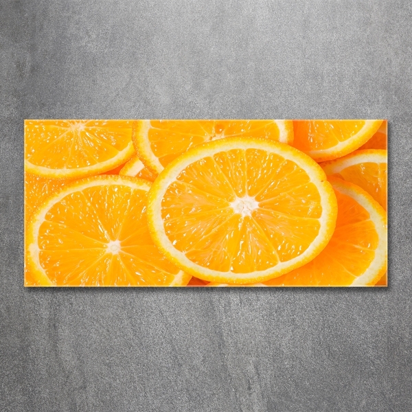Glazen schilderij Sinaasappelschijfjes