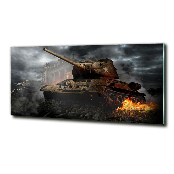 Foto schilderij op glas Tank