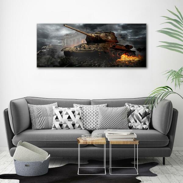 Foto schilderij op glas Tank