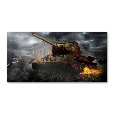Foto schilderij op glas Tank