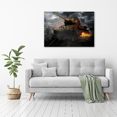 Foto schilderij op glas Tank