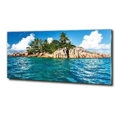 Schilderij op glas Tropisch eiland