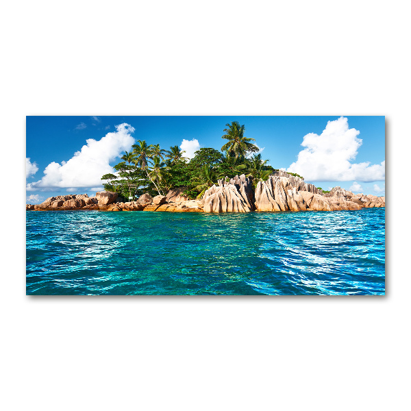 Schilderij op glas Tropisch eiland