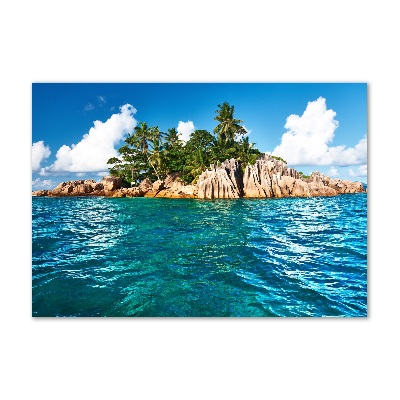 Schilderij op glas Tropisch eiland