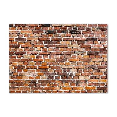 Schilderij op glas Bakstenen muur