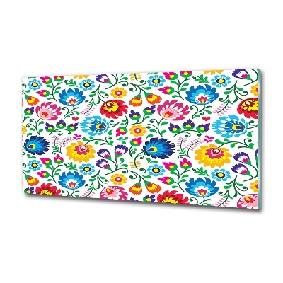 Glazen schilderij Etnisch patroon