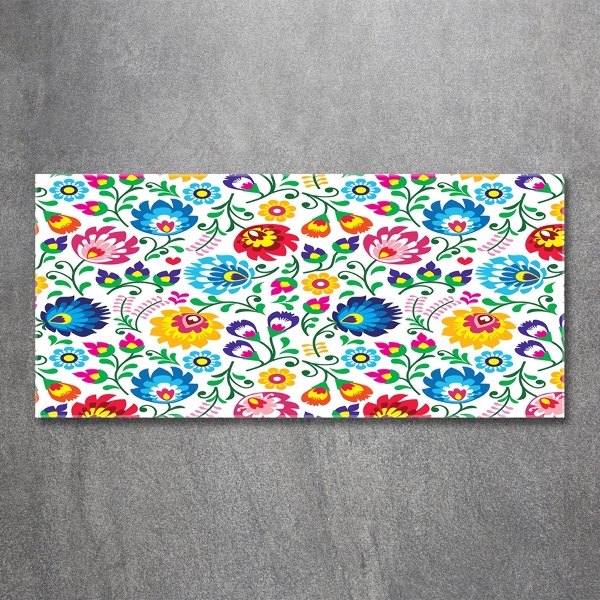 Glazen schilderij Etnisch patroon