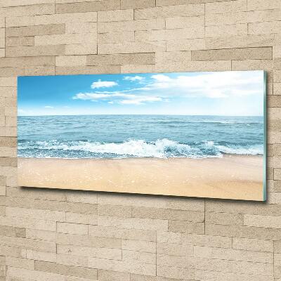 Foto schilderij op glas Strand