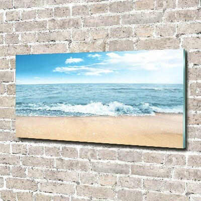 Foto schilderij op glas Strand