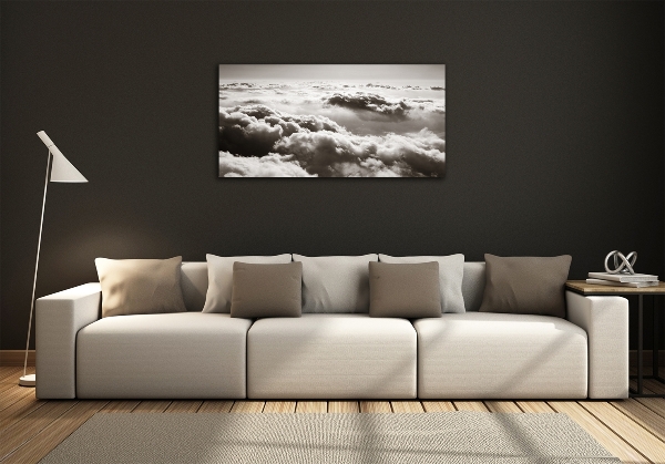 Schilderij op glas Wolken vanuit vogelperspectief