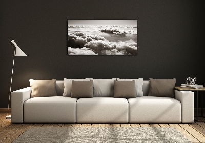 Schilderij op glas Wolken vanuit vogelperspectief