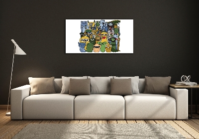 Schilderij op glas Gekke monsters