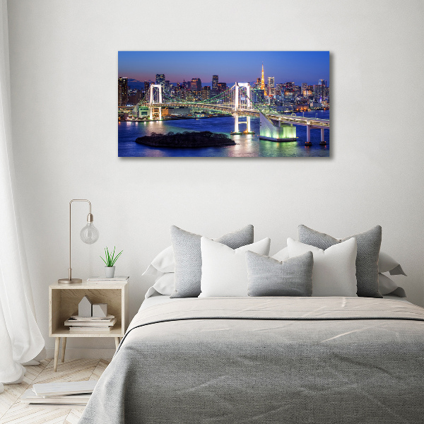 Foto schilderij op glas Tokyo-brug