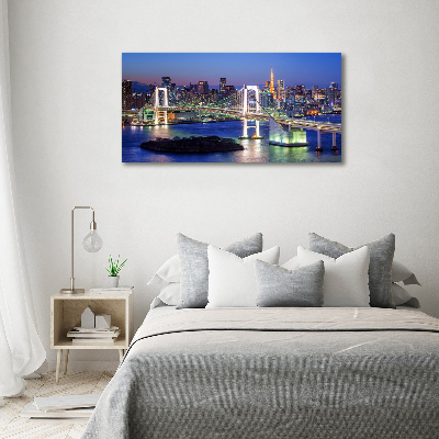Foto schilderij op glas Tokyo-brug