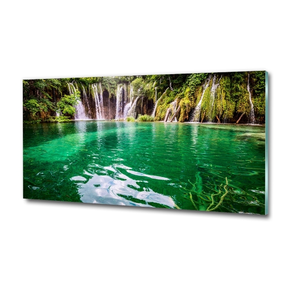 Foto schilderij op glas Plitvice-meer
