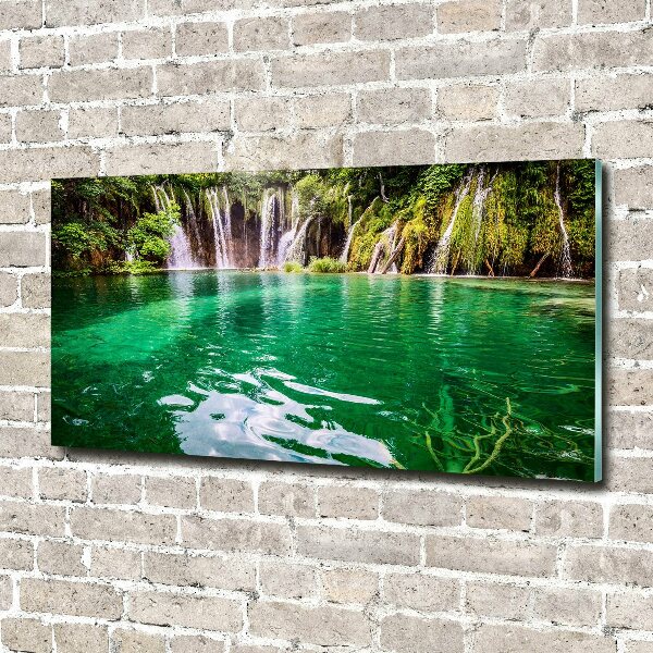 Foto schilderij op glas Plitvice-meer