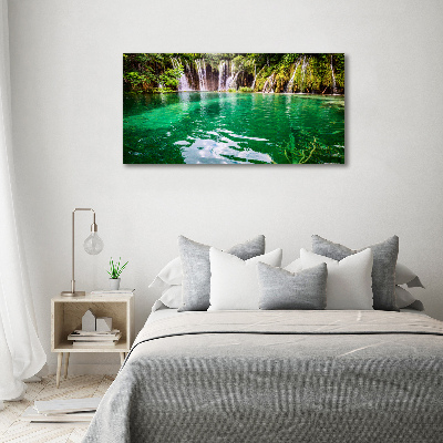 Foto schilderij op glas Plitvice-meer