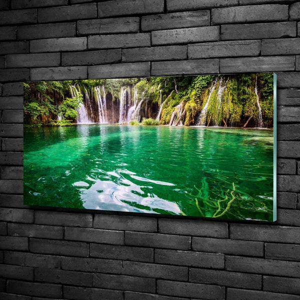Foto schilderij op glas Plitvice-meer