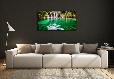 Foto schilderij op glas Plitvice-meer